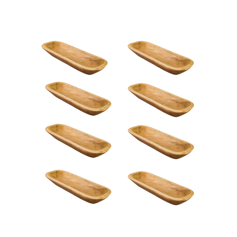 Plateau en bois naturel Serene Spaces Living
