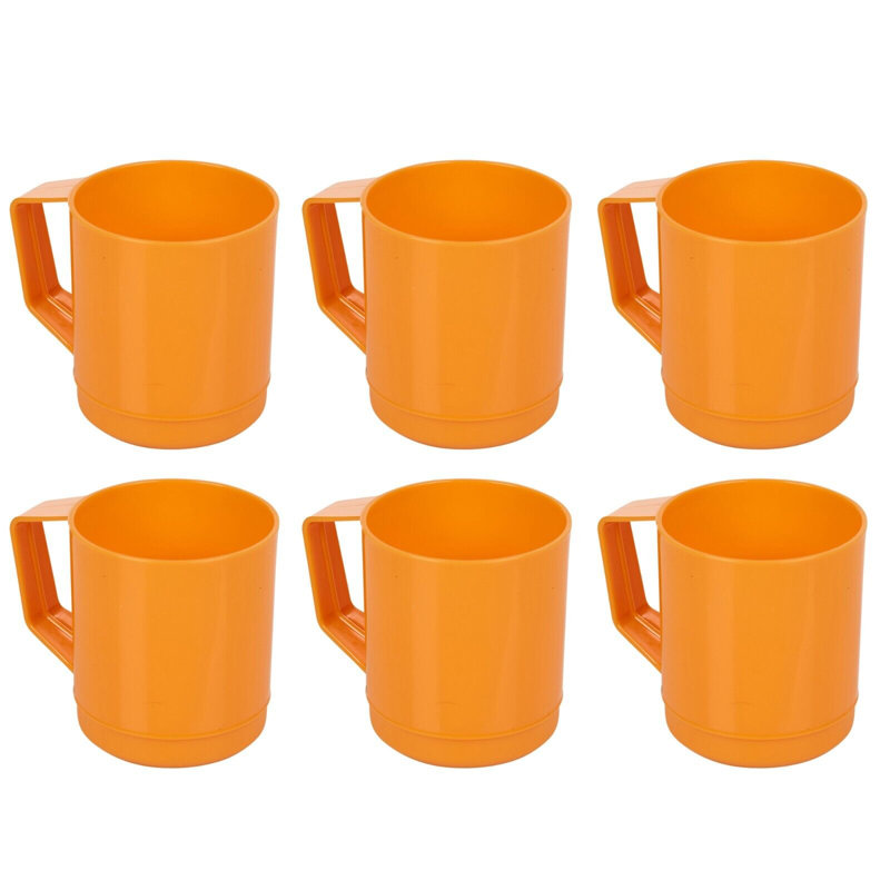 Nolly Plastic Coffee Mug, Orange
