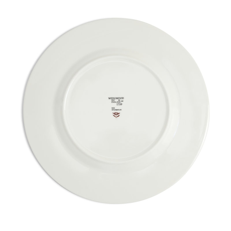Red Splendour Bone China Dinner Plate
