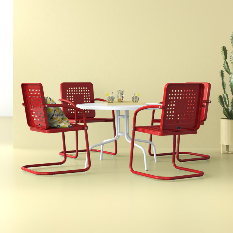 Kutcher 4 - Person Patio Dining Set with Round Table