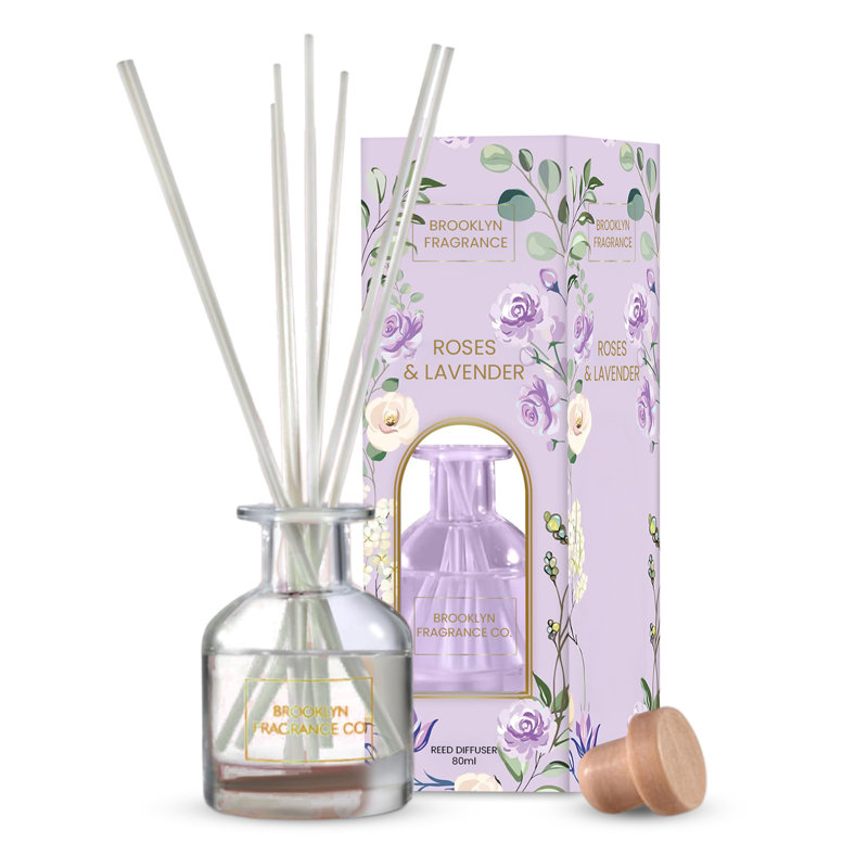 Diffuseur de roseaux 100 ml Brooklyn Fragrance Co - Arches Floral, Lavande
