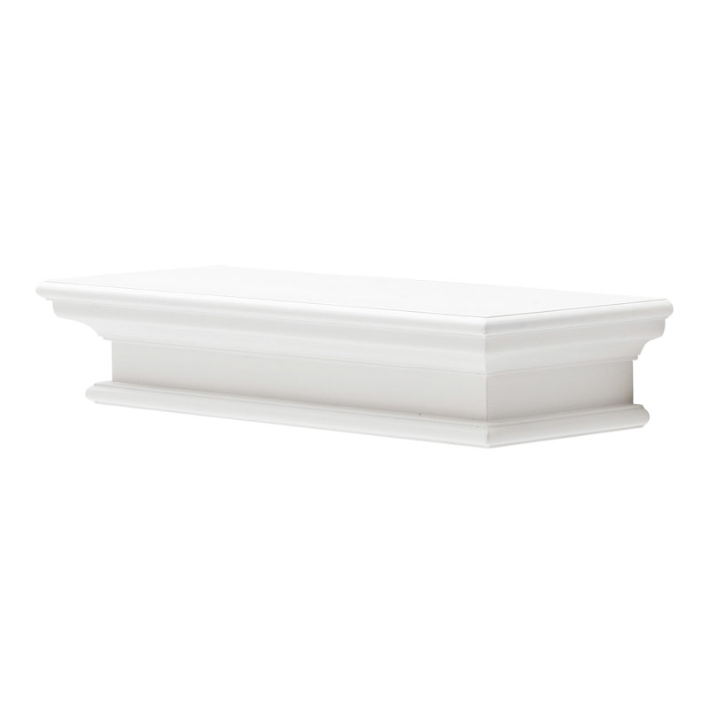 Tablette flottante Desera, H 4,72 po x l 23,62 po x P 9,06 po, Blanc