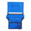 Siège de stade, fauteuil de gradin pliant avec dossier et coussin épais, siège de gradin rembourré pour gradin avec sangle d'épaule, crochets, porte-gobelet et poche latérale, fauteuil de gradin bleu