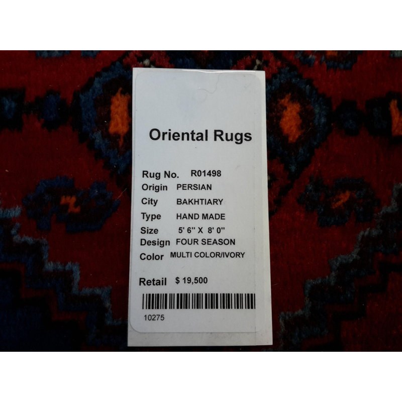 Wilian Hand Woven Cotton and Wool Oriental Area Rug