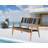 Gabriellia 47.24'' Wide Acacia Loveseat