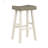 Transitional Design Bar Stools Set Of 2, White And Coffee Finish, Solid Rubberwood For Casual Dining, Bar Stool-529158145-529158147