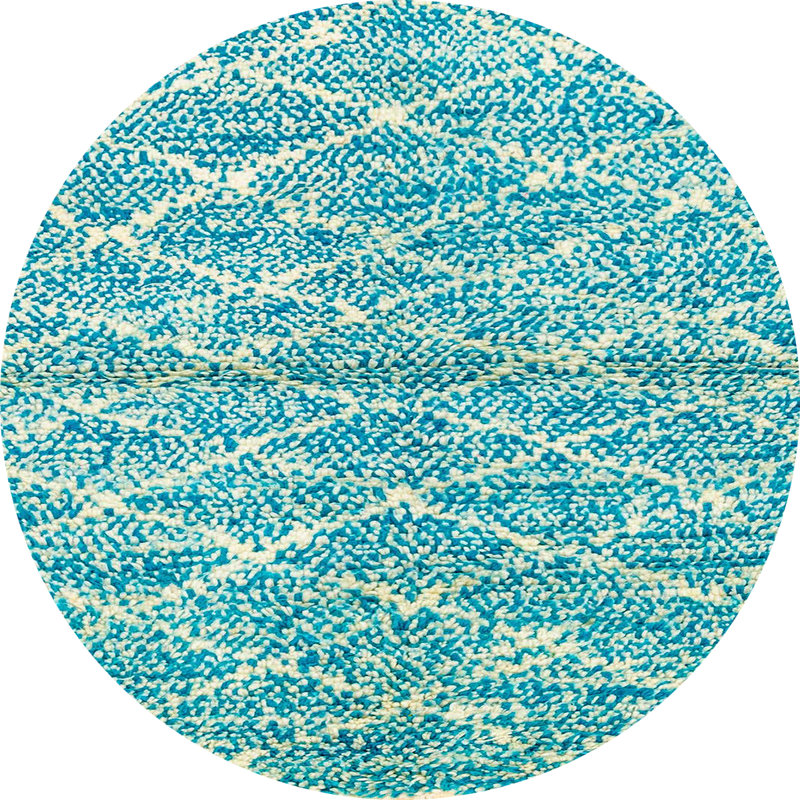 Abstract Indoor Rug, Round 6'