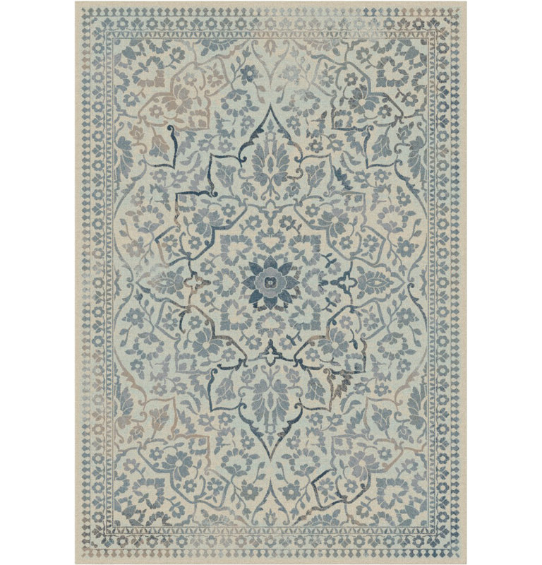 Emmie Abstract Cotton Hand Woven Area Rug, Rectangle 201 x 279 cm