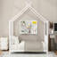 Lit plateforme simple en métal, blanc-1298547722