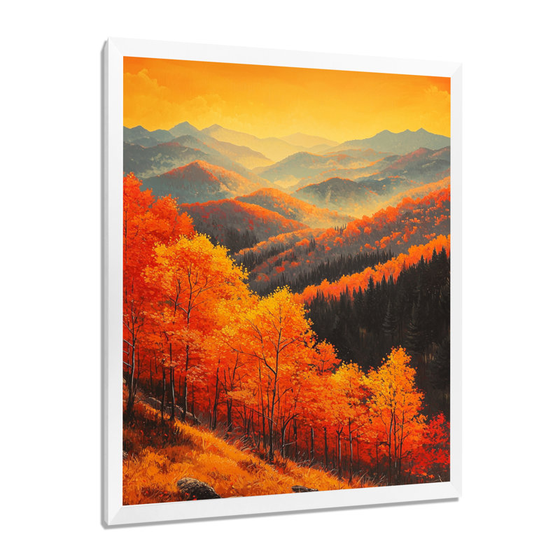 Graubert - Paysages, impressions d'art mural, H 32 po x l 16 po, Picture Frame Print, Blanc
