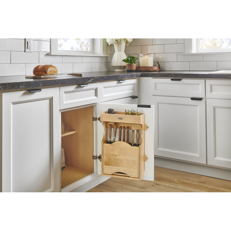 Rangement à couteaux en bois