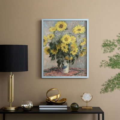 Impression florale vintage encadrée CCXLI - bois massif