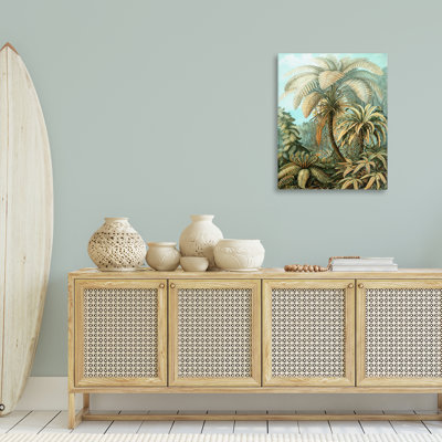  Detailed Palm Tree Leaves Canvas Wall Art by Graffi*tee Studios