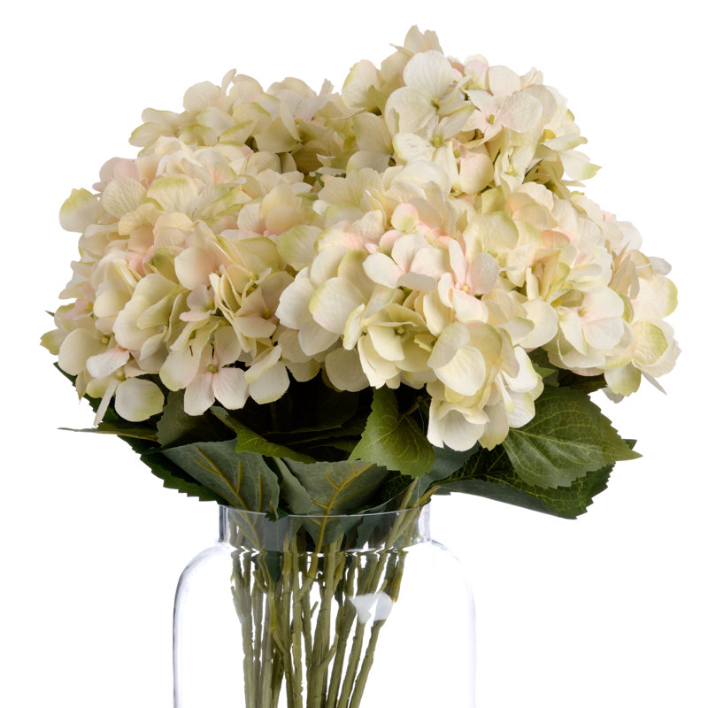 Hydrangea Arrangement, Cream, 30" H x 15" W x 15" D