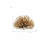4" Gold Metal Abstract Bloom Painted Sculpture
