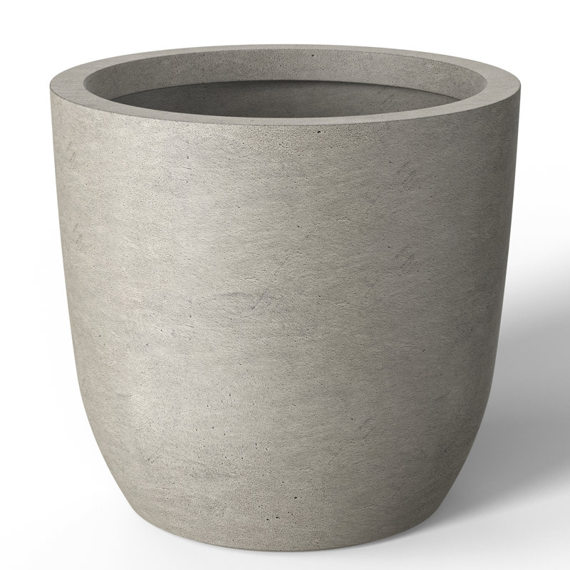Karola Pot Planter, Pale Yellow, 13" H x 13.5" W x 13.5" D