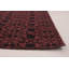 Tapis noir / bourgogne noué à la main style collage de conception unique 4 pi 8 po x 6 pi 9 po Vanderford