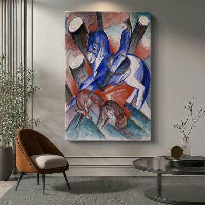St. Julian the Hospitalaller - Gallerie sur toile tendue par Franz Marc