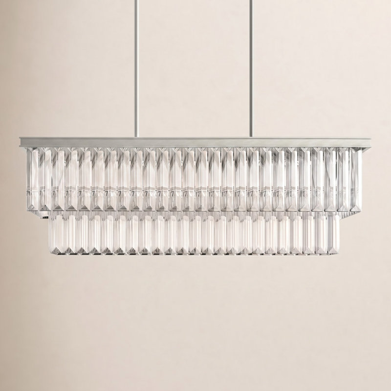 Galene 4 - Light Dimmable Tiered Chandelier, Silver Ridge