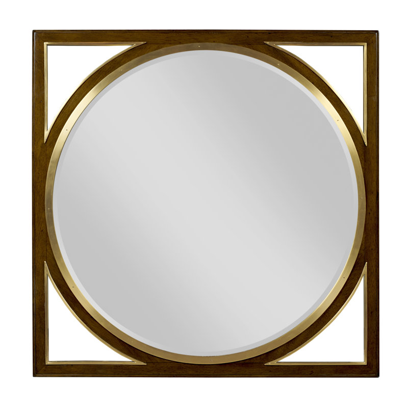 Sutton Square Metal Beveled Wall Mirror