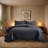 Floral Embossed Microfiber Quilted Bedspread Set-124308872-124308873