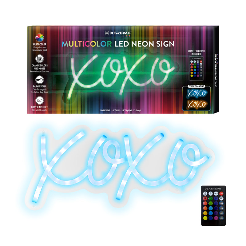 Enseigne DEL 5,9 po Xoxo