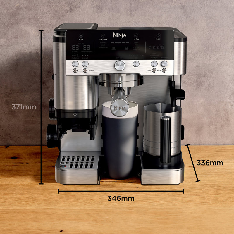 Ninja Luxe Café Premier Espresso Machine - ES601UK, Stainless Steel