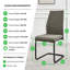 Loren Luxury Fabric Dining Chairs with Legs Upholstered Modern Design - Side Chair-94857776-94857782