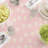 Round Floral Cotton Twill Tablecloth