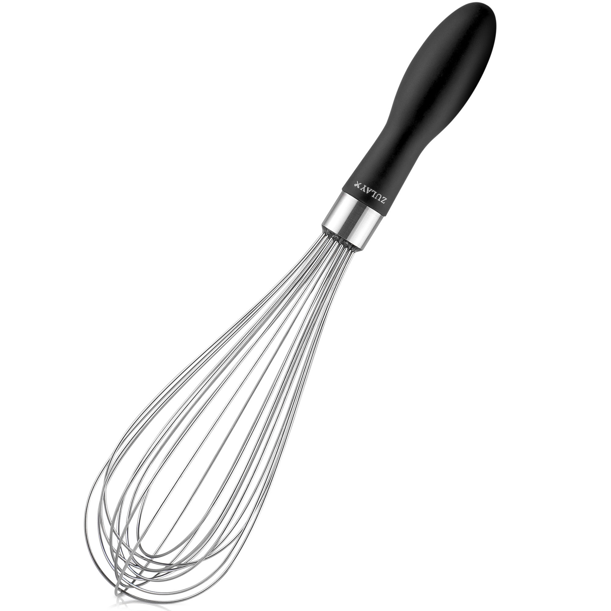 Whisk Commercial Whisks Stainless Steel & Silicone Non-Stick