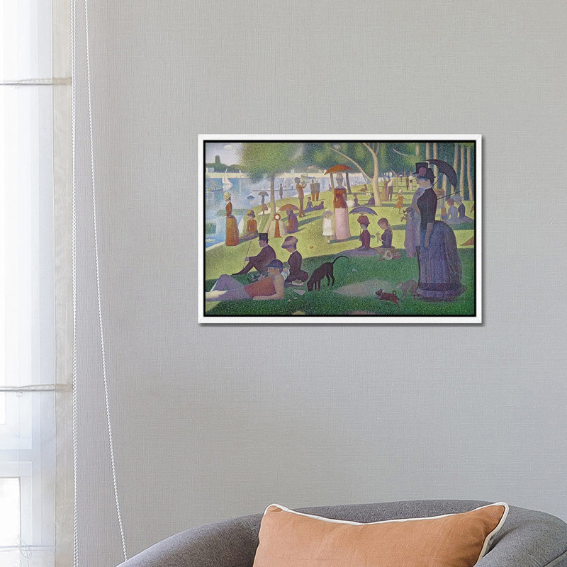 Sunday Afternoon On The Island Of La Grande Jatte, 1884-86 by Georges Seurat - Painting on Canvas, 66.04 cm H x 45.72 cm W