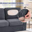 Stretch Separate Box Cushion Armchair Slipcover-1446600111