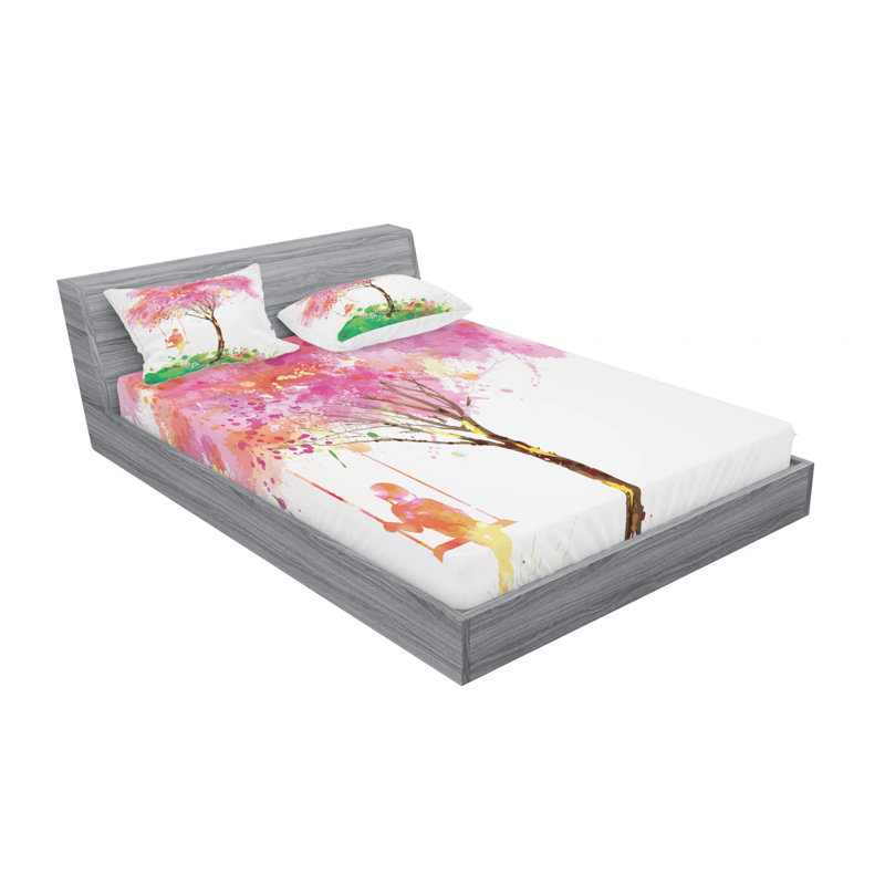 Microfiber Sheet Set, Queen Sheet Set + Fitted Sheet + 2 Pillowcases