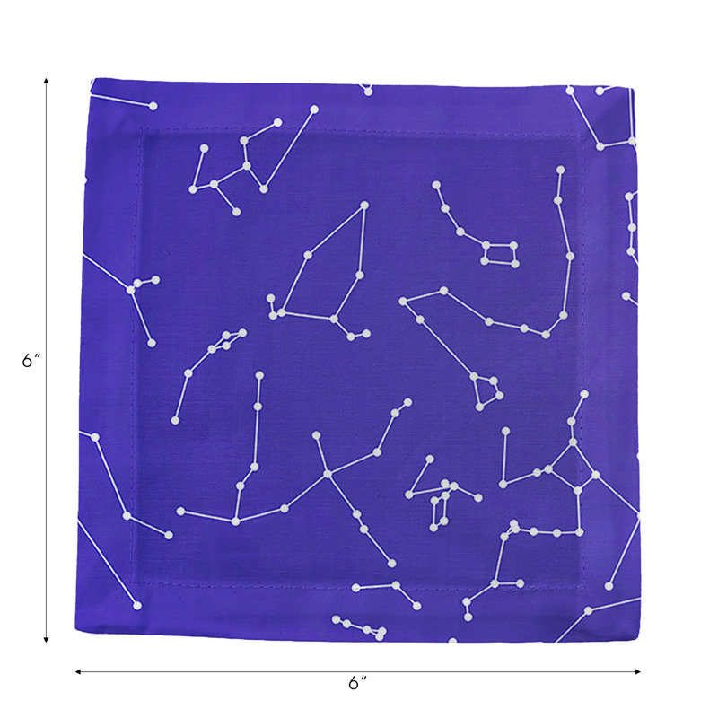 Serviette de table en satin de coton Constellations