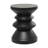 Belana Black Metal Geometric Art Deco Inspired Side End Accent Table, 14" x 14" x 18"-244521108-244521109