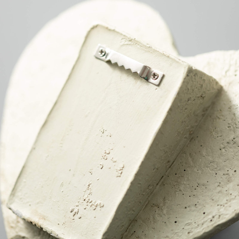 Sullivans Blessed Heart Stone 3"H; Off-White