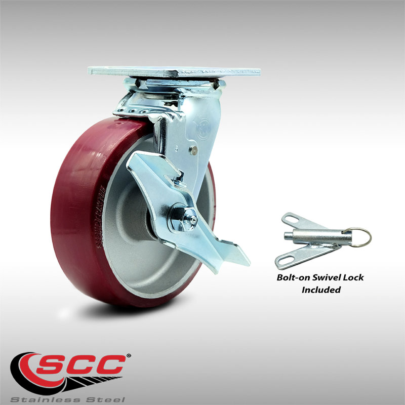 Poly on Aluminum Caster