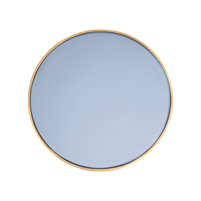 New York Glass End Table, Dark Gray Top/Gray Wash Base