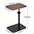 C-Shaped Sofa Tray Table with Swivel Top, Adjustable Height
