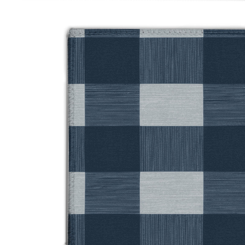 Tapis d'intérieur et d'extérieur à carreaux gris, Rectangulaire 2 pi x 3 pi