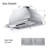 VIKIO 30" 600 CFM Convertible Insert Range Hood in Stainless Steel with Baffle Filter, Charcoal Filter and LED Lights