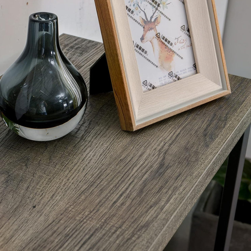 Keedyn Console Table, Gray Oak, 30.1" H x 47.2" W x 11.8" D