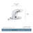 M-Power Sensor-Operated Electronic Centerset Low Arc Bathroom Faucet
