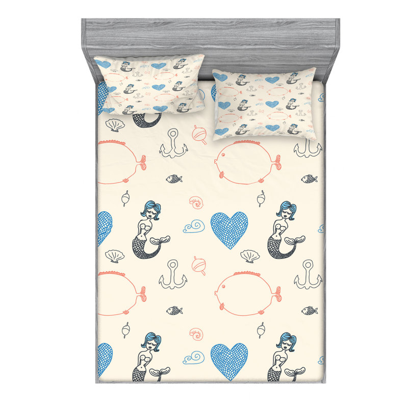 Microfiber Sheet Set, Queen Sheet Set + Fitted Sheet + 2 Pillowcases