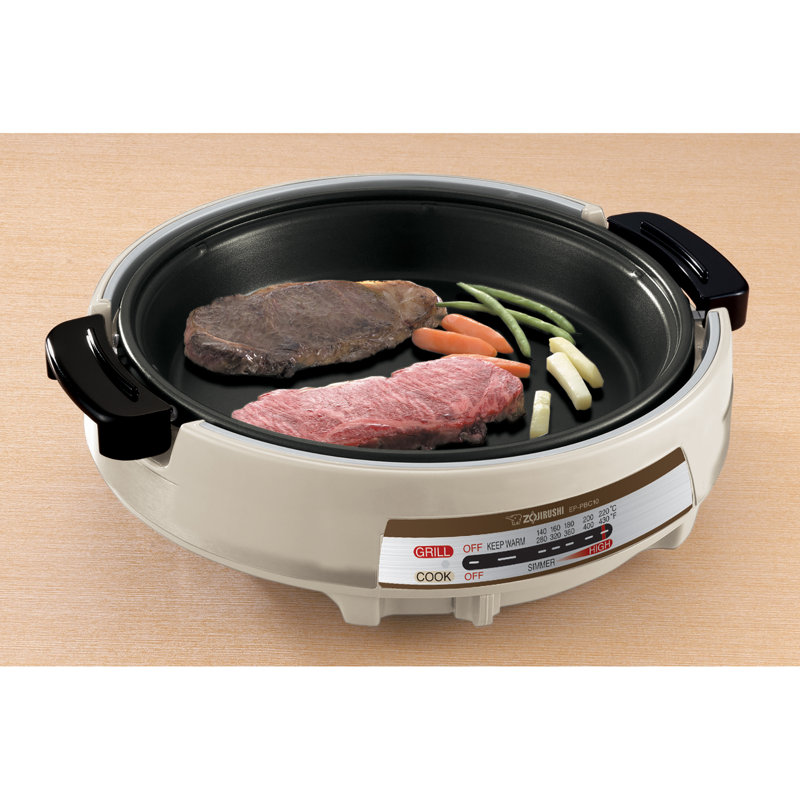 Poêle électrique Zojiristro Gourmet D'Expert®, gris clair