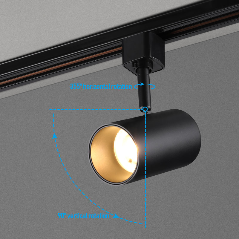 LED Track Head, Black