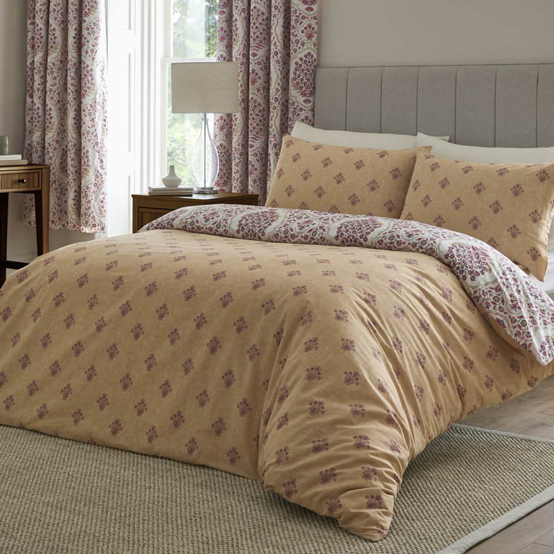 Ashmead Cotton Floral Duvet Cover Set, Super King Bed (260 x 220 cm)