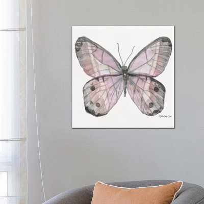 Butterfly V 1 Piece Wall Art on Canvas