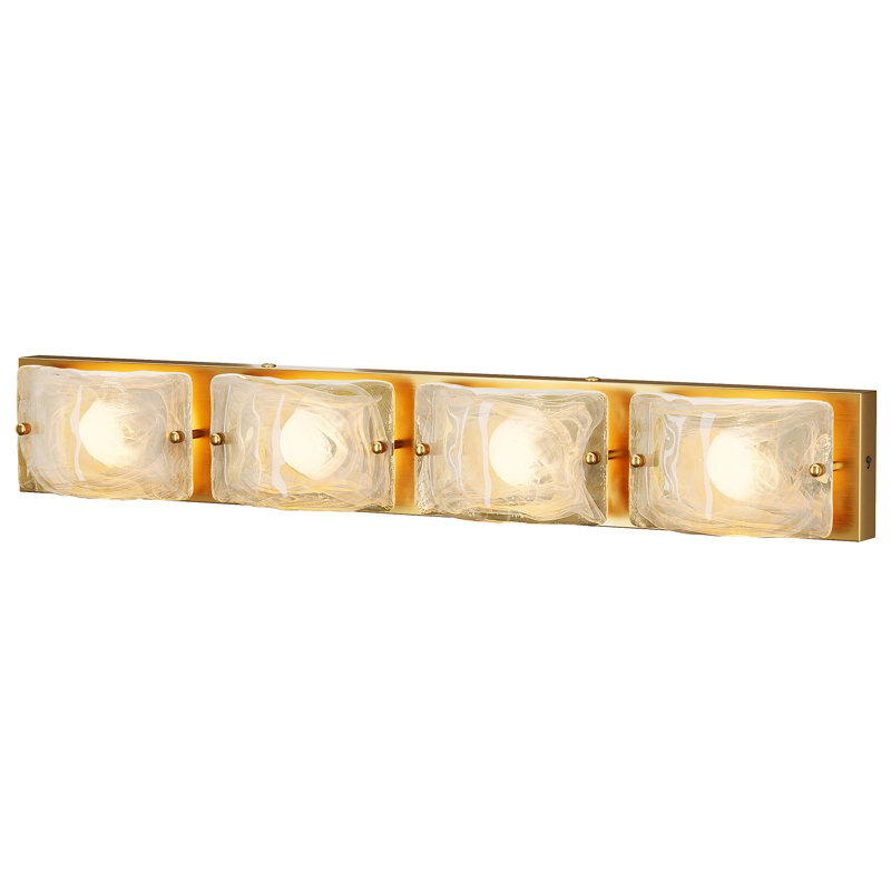Meuble-lavabo de salle de bain 4 carreaux 4 pièces, 4 lumières