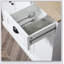 Buffet avec huche 71 po, armoire de rangement garde-manger moderne avec four à micro-ondes